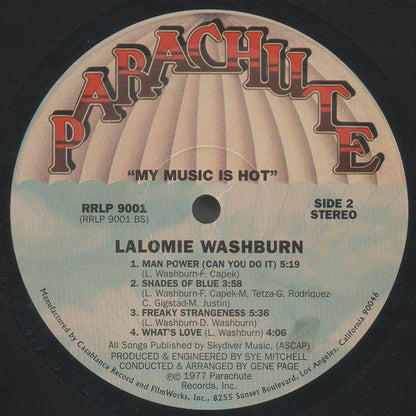 Lalomie Washburn : My Music Is Hot (LP, Album, RE)