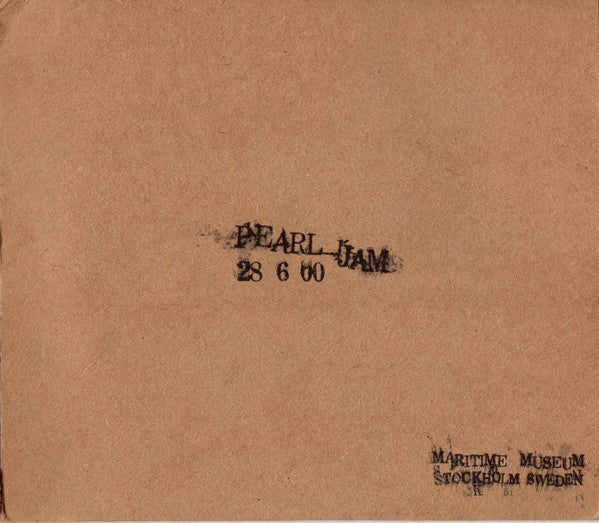 Pearl Jam : 28 6 00 - Maritime Museum - Stockholm, Sweden (2xCD, Album, Tour)