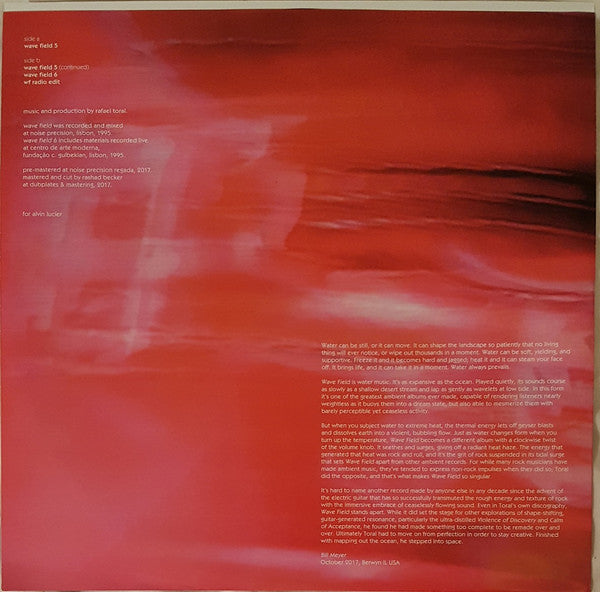 Rafael Toral : Wave Field (LP, Album, RE, RM)