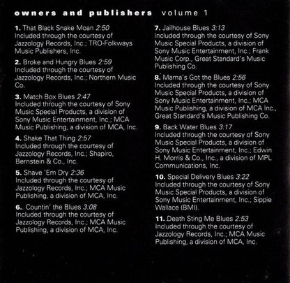 Various : The Blues (A Smithsonian Collection Of Classic Blues Singers)  (Box, Comp, RM + 4xCD)