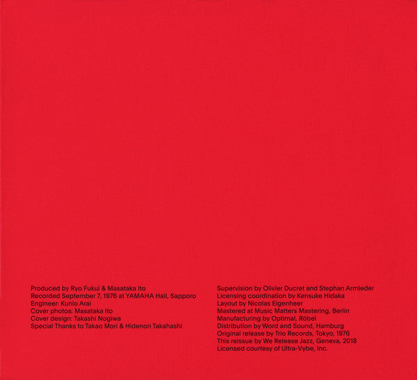 Ryo Fukui : Scenery (CD, Album, RE, RM)