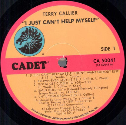 Terry Callier : I Just Can't Help Myself (LP, Album, RE)
