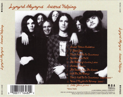 Lynyrd Skynyrd : Second Helping (CD, Album, RE, RM)