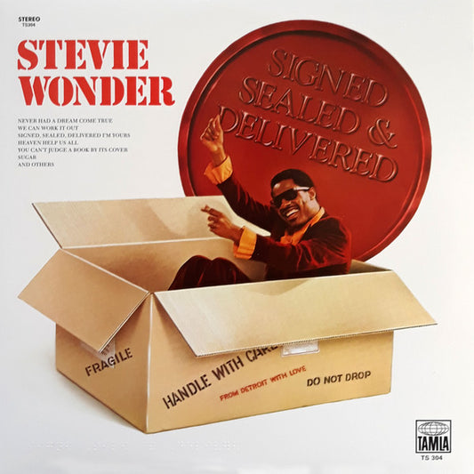 Stevie Wonder : Signed Sealed & Delivered (LP, Album, RE)