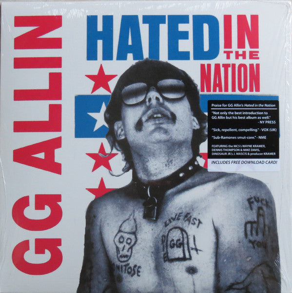GG Allin : Hated In The Nation (LP, RE)