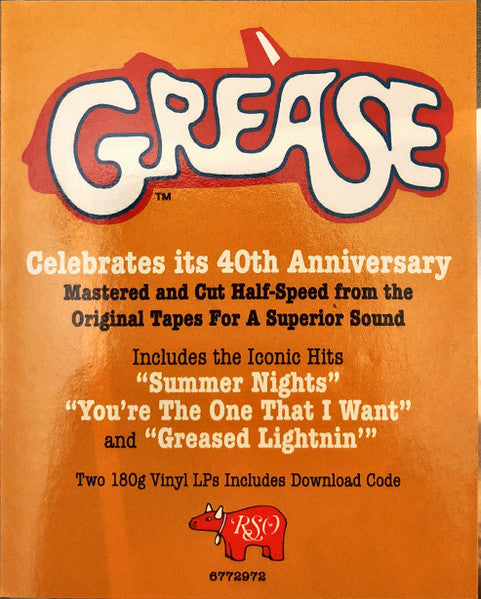 Various : Grease (The Original Soundtrack From The Motion Picture) (2xLP, Album, RE, 40t)