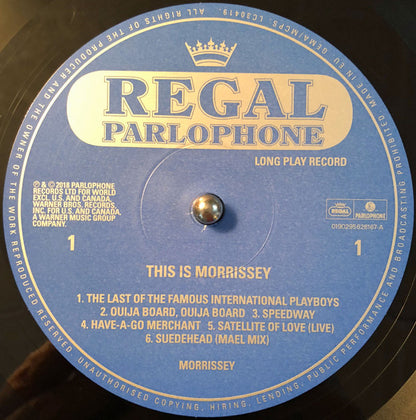 Morrissey : This Is Morrissey (LP, Comp)