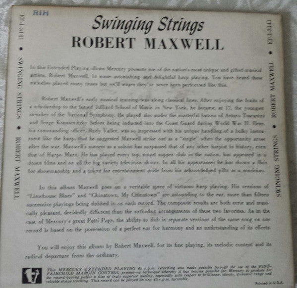 Robert Maxwell : Swinging Strings (7", EP)