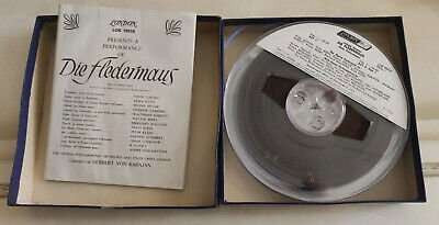 Herbert Von Karajan, The Vienna Philharmonic Orchestra*, Johann Strauss Jr. : A Gala Performance Of Die Fledermaus (Reel, 4tr Stereo, 7" Reel, Album)