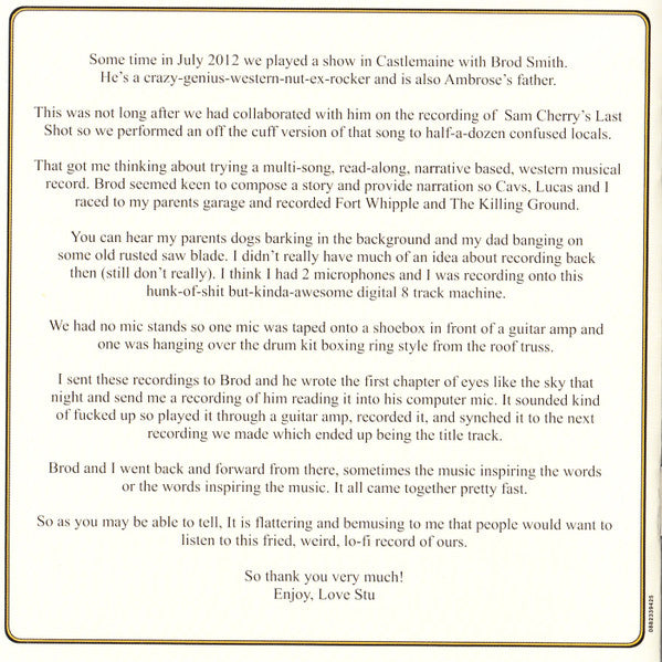 King Gizzard And The Lizard Wizard Story Written And Narrated By Broderick Smith : Eyes Like The Sky (CD, Album, RE)