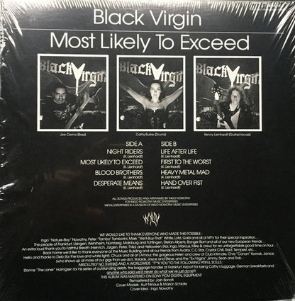 Black Virgin (2) : Most Likely To Exceed (LP, Album, RE, RM)