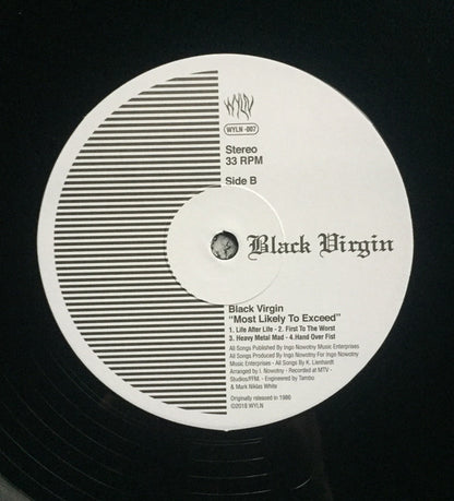 Black Virgin (2) : Most Likely To Exceed (LP, Album, RE, RM)
