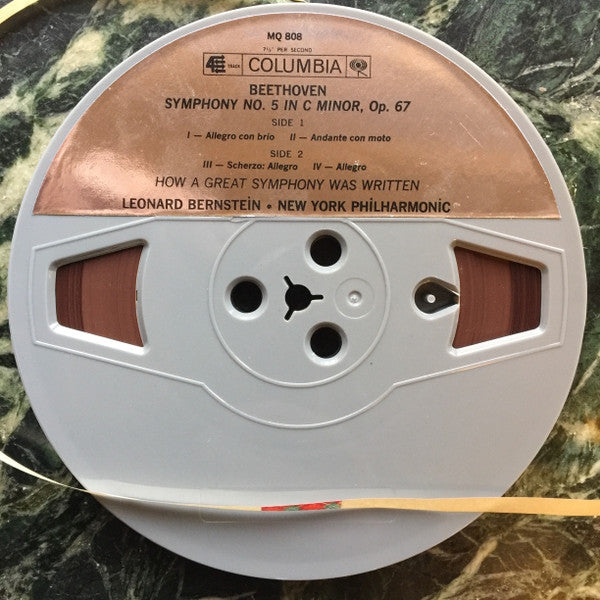 Beethoven*, Bernstein*, New York Philharmonic : Symphony No. 5 in C Minor, Op. 67 (Reel, 4tr Stereo, 7" Reel, Album)