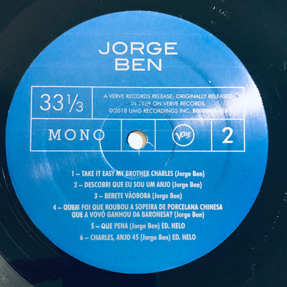 Jorge Ben : Jorge Ben  (LP, Album, Mono, RE)