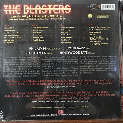 The Blasters : Dark Night: Live In Philly (2xLP, Album, RSD, Dlx, Ltd)