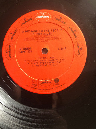 Buddy Miles : A Message To The People (LP, Album)