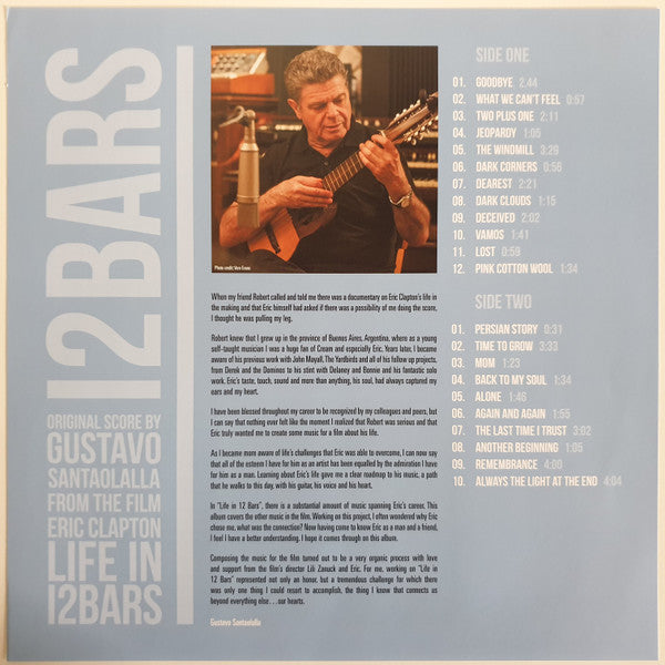 Gustavo Santaolalla : 12 Bars (From The Film Eric Clapton: Life In 12 Bars) (LP, Ltd, Num, Blu)