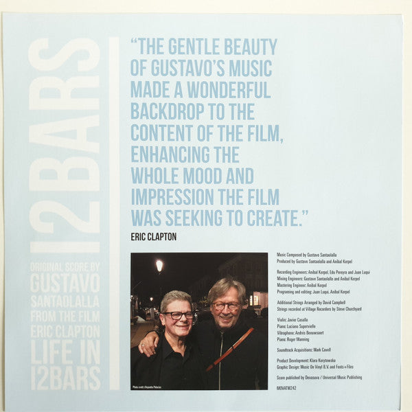 Gustavo Santaolalla : 12 Bars (From The Film Eric Clapton: Life In 12 Bars) (LP, Ltd, Num, Blu)