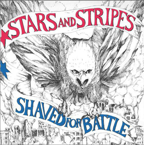 Stars And Stripes (2) : Shaved For Battle (LP, Album, RE, RP, Red)