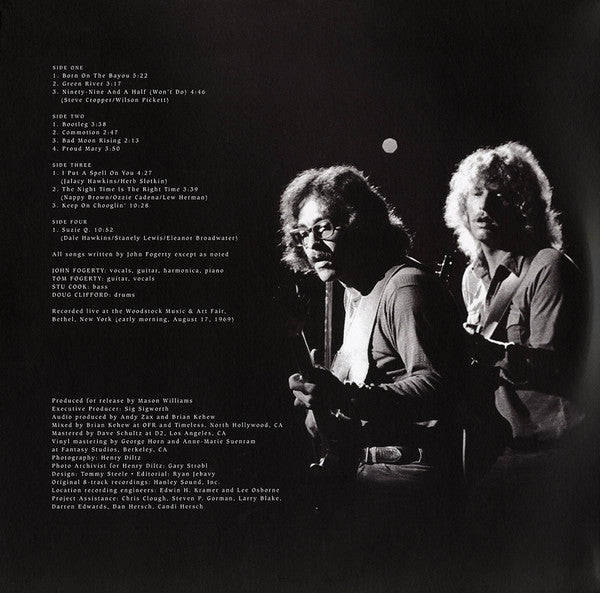 Creedence Clearwater Revival : Live At Woodstock (2xLP, Album)