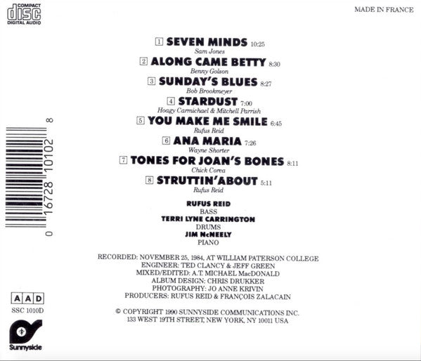 Rufus Reid Trio : Seven Minds (CD, Album)