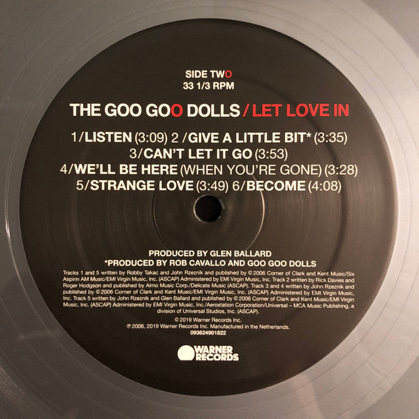 Goo Goo Dolls : Let Love In (LP, Album, Sil)
