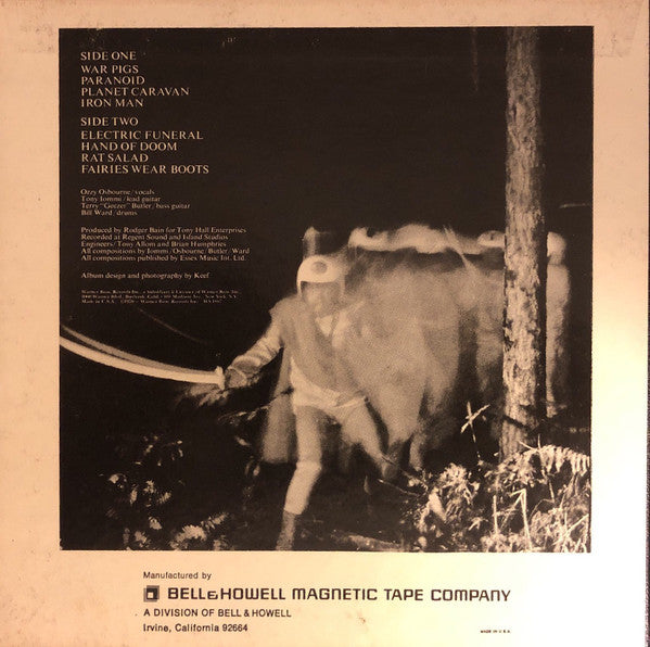 Black Sabbath : Paranoid (Reel, 4tr Stereo, 7" Reel, Album, Ora)