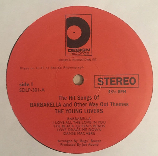 The Young Lovers (2) : The Hit Songs Of The Wild Movie Barbarella And Other Way Out Themes (LP, Album, RE)