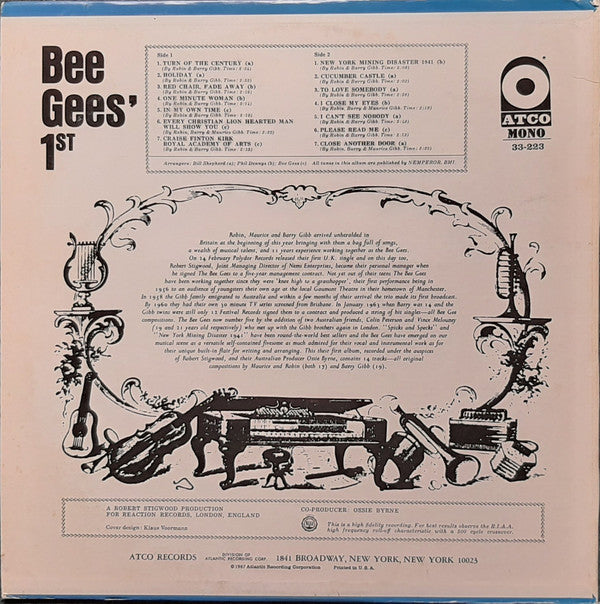 Bee Gees : Bee Gees' 1st (LP, Album, Mono, Mon)