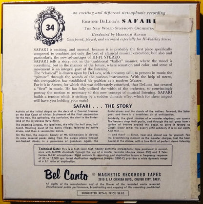 Edmond De Luca / Heinrich Alster / The Trans-World Symphony Orchestra : Edmond De Luca's Safari (Reel, 4tr Stereo)