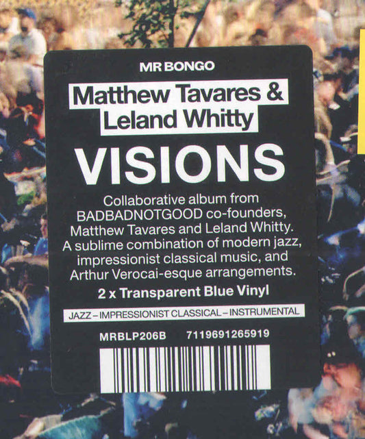 Matthew A. Tavares & Leland Whitty : Visions (2xLP, Album, Ltd, Blu)