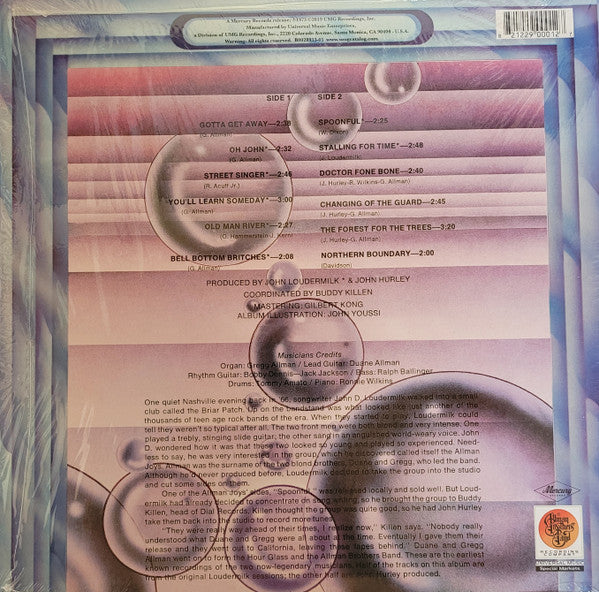 The Allman Joys : Early Allman (Featuring Duane And Gregg Allman) (LP, Album, RE)