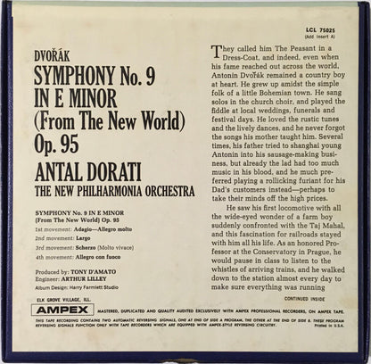 Antonín Dvořák / Antal Dorati, New Philharmonia Orchestra : New World Symphony (Reel, 4tr Stereo, 7" Reel, Album)