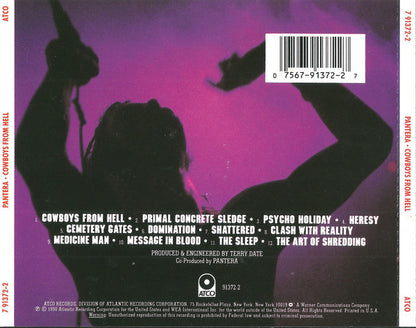 Pantera : Cowboys From Hell (CD, Album, RE)