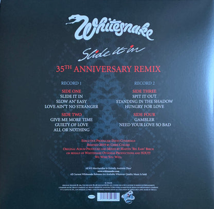 Whitesnake : Slide It In (2xLP, Ltd, RE, Red)