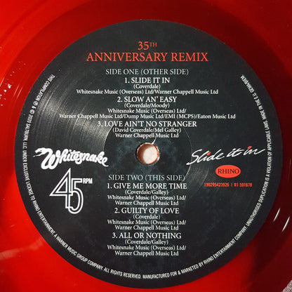 Whitesnake : Slide It In (2xLP, Ltd, RE, Red)