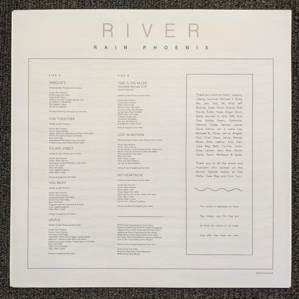 Rain Phoenix : River (LP, Album, Blu)