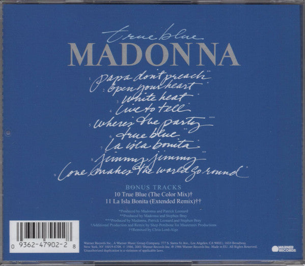 Madonna : True Blue (CD, Album, RE, RM)