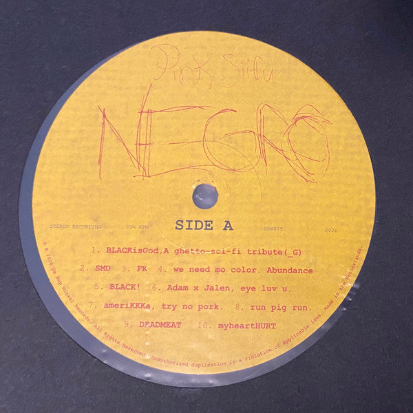 Pink Siifu : Negro (LP, Album, Ltd, Num)