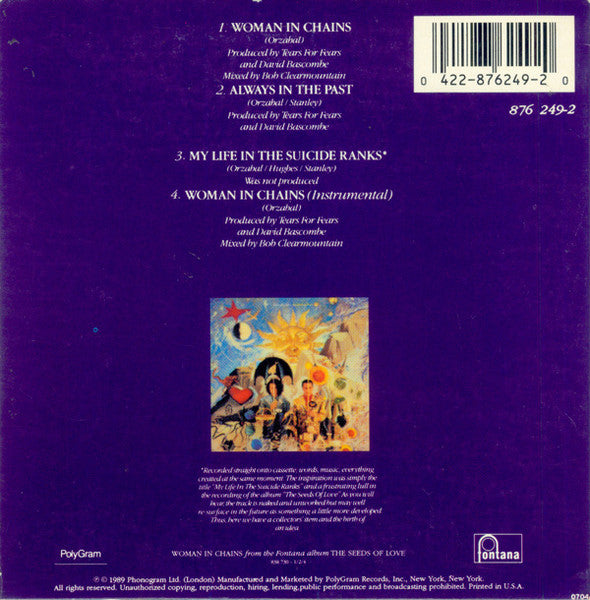 Tears For Fears : Woman In Chains (CD, Single)