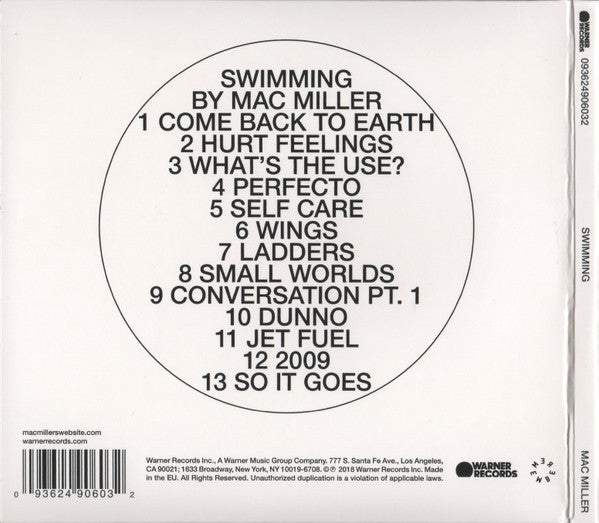 Mac Miller : Swimming (CD, Album, RE)