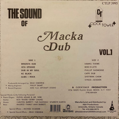 Clocktower Productions : The Sound Of Macka Dub Vol.1 (LP, RP)