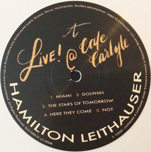 Hamilton Leithauser : Live! @ Cafe Carlyle (LP, Album, Whi)