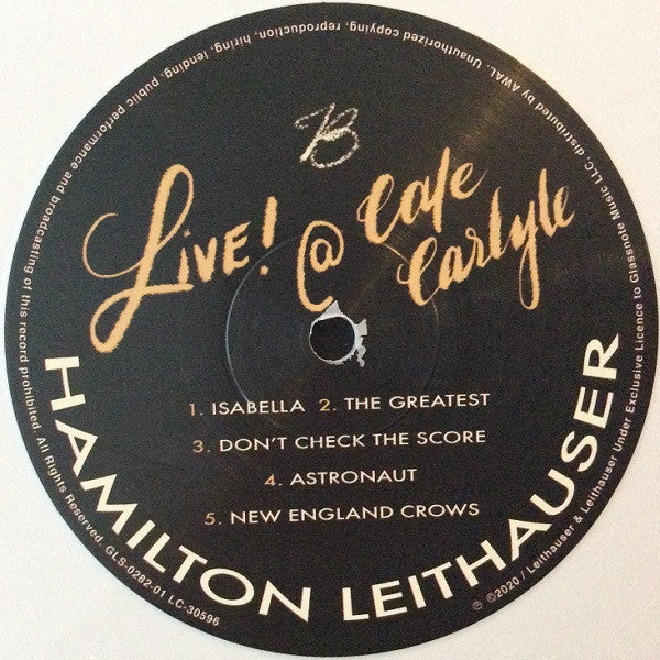 Hamilton Leithauser : Live! @ Cafe Carlyle (LP, Album, Whi)