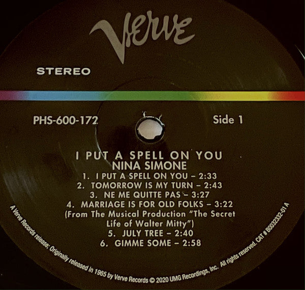 Nina Simone : I Put A Spell On You (LP, Album, RE, 180)