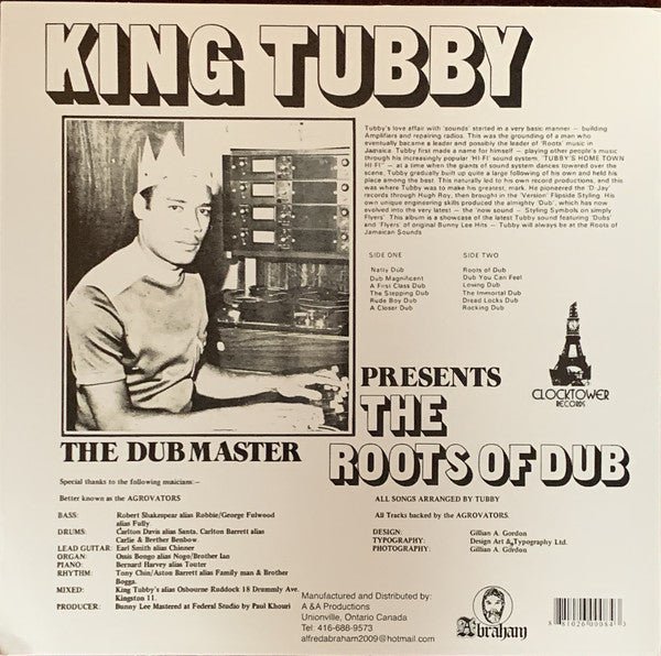 King Tubby : Presents The Roots Of Dub (LP, Album, RE)