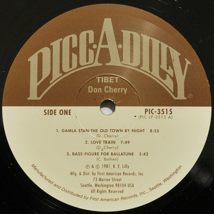 Don Cherry : Tibet (LP, Album, RE)