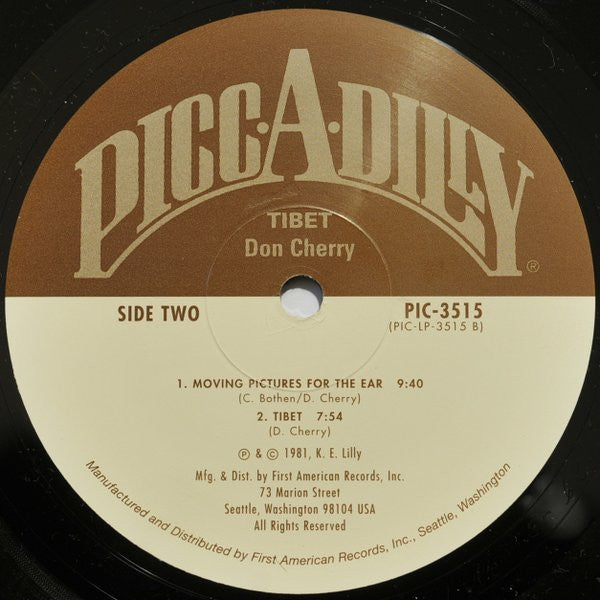 Don Cherry : Tibet (LP, Album, RE)