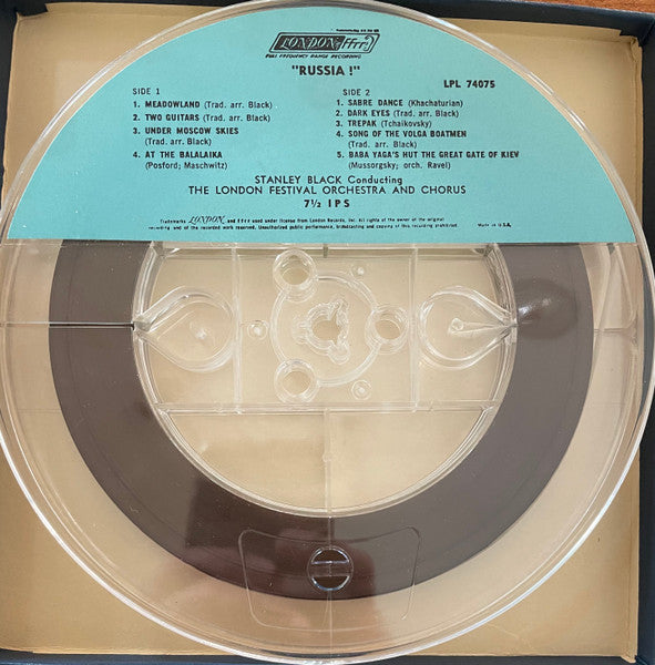 Stanley Black Conducting The London Festival Orchestra And London Festival Chorus : Russia (Reel, 4tr Stereo, 7" Reel, Album)