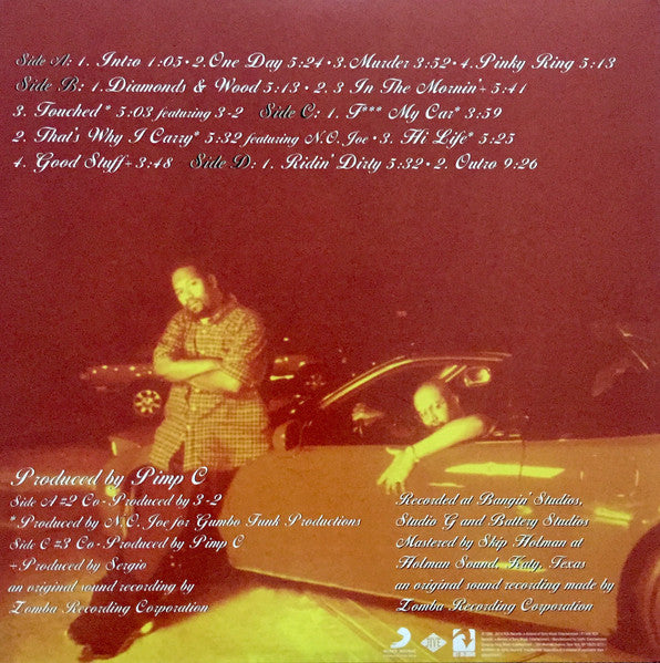 UGK : Ridin' Dirty (2xLP, Album, RE, RP, Cle)
